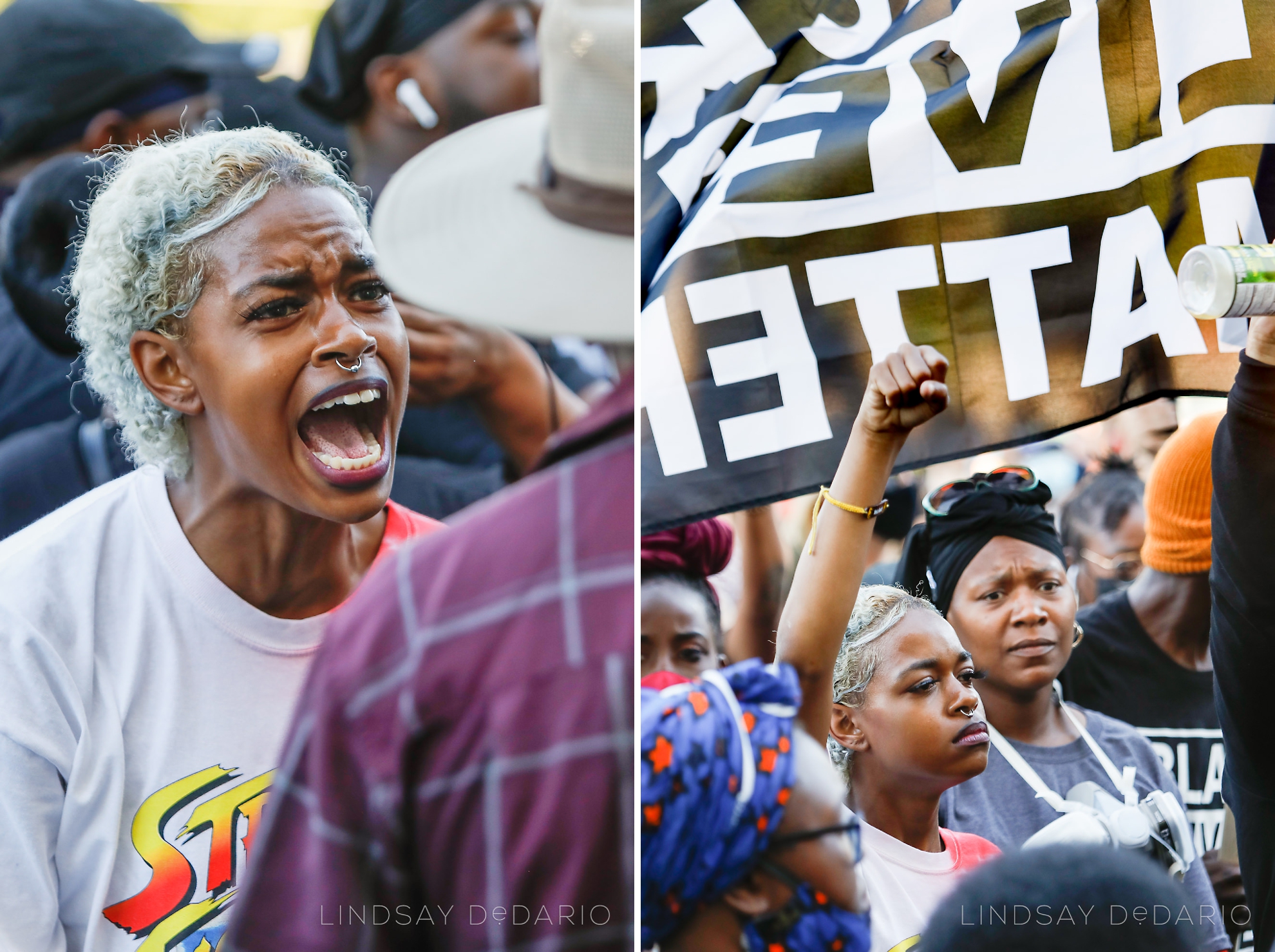 Jordyn Smith during Black Lives Matter protest in Rochester, NY