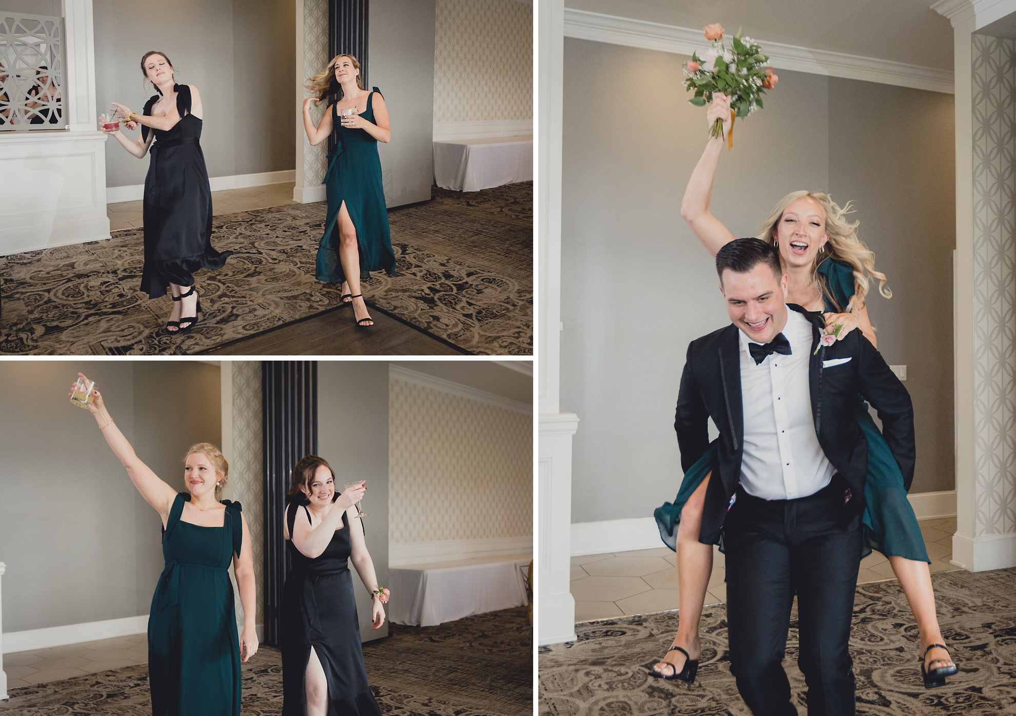wedding party is introduced during wedding reception at the Niagara Falls Country Club
