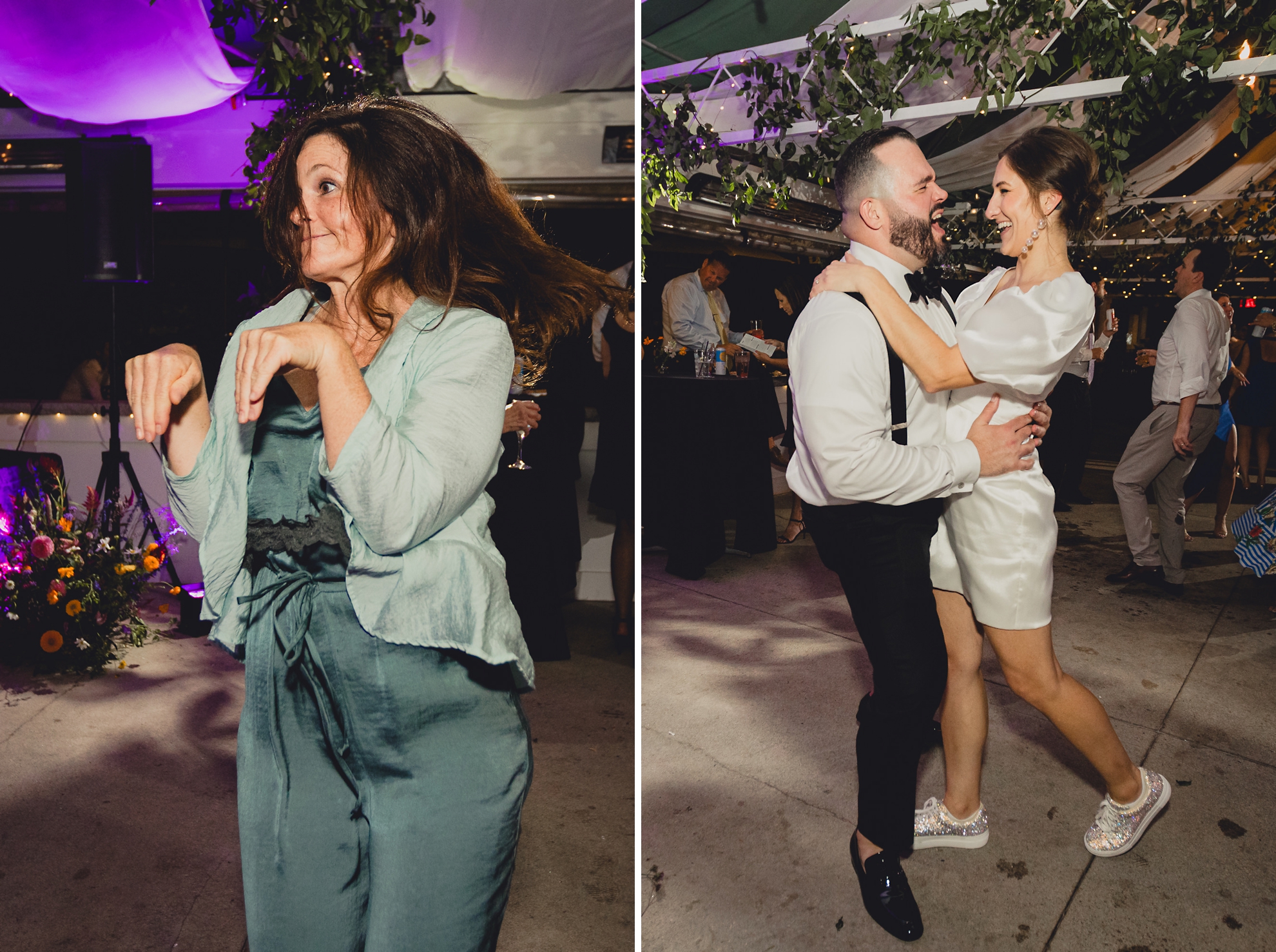 guests dance during wedding reception at the Terrace at Marcy Casino in Buffalo, NY