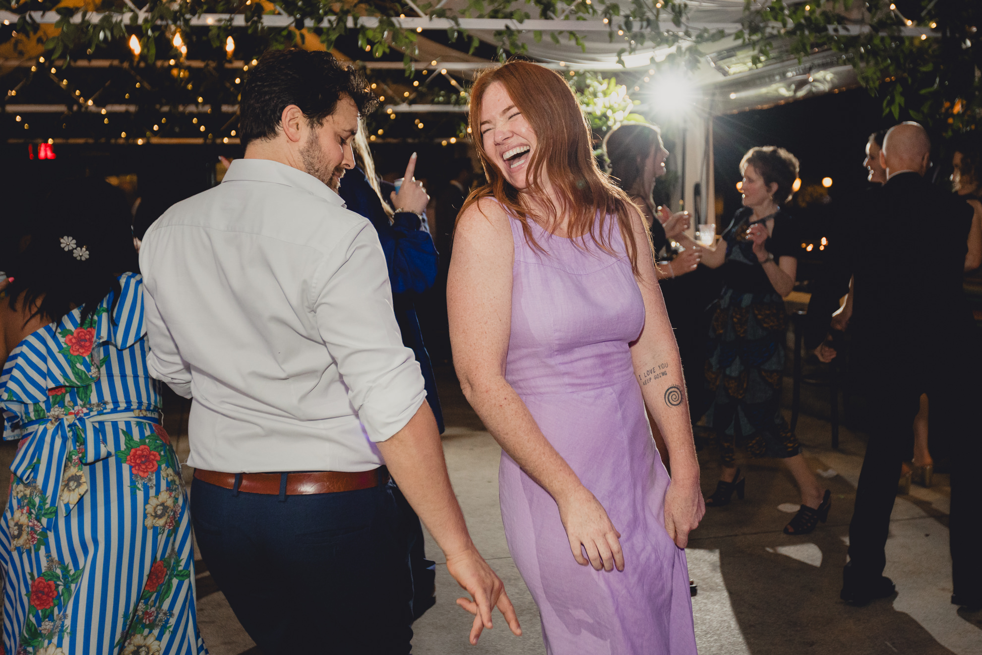guests dance during wedding reception at the Terrace at Marcy Casino in Buffalo, NY