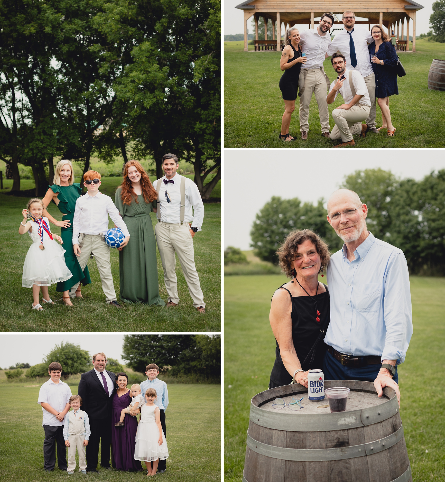 wedding portrait photography outside The Gallagher Barn in Medina, NY
