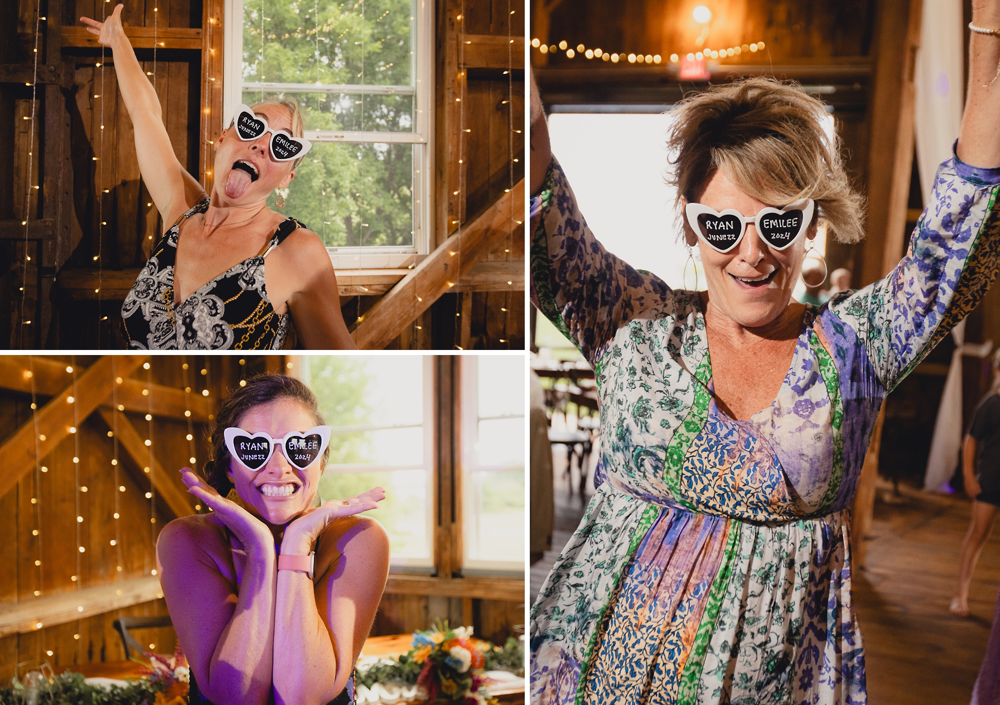 guests dance during wedding reception at The Gallagher Barn in Medina, NY