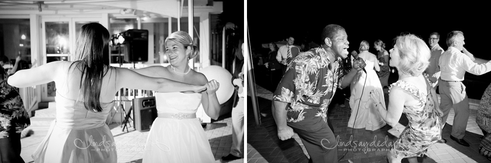 guests dance during destination reception on Gasparilla Island Boca Grande, FL