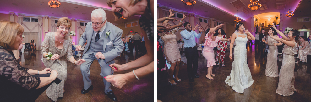 guests dance at ballroom wedding reception at the Avanti Mansion in WNY 