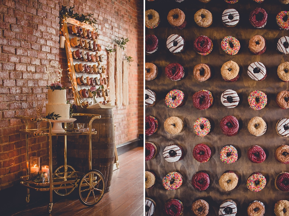whimsical spring wedding details from Quaint Rentals and William's Florist at pearl st grill and brewery in Buffalo, NY