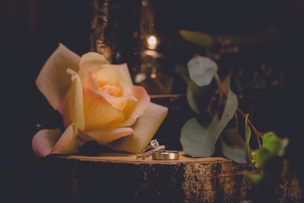 wedding photography of rings at Pearl Street Grill and Brewery in Buffalo, NY