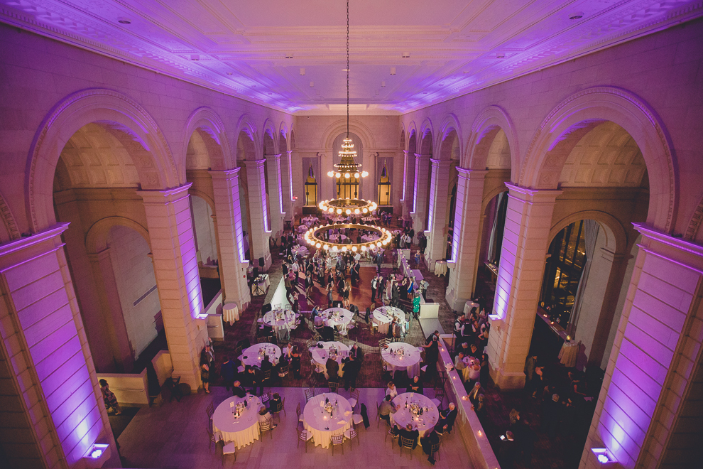 guests dance at ballroom wedding reception venue, the Admiral Room, in Buffalo, NY
