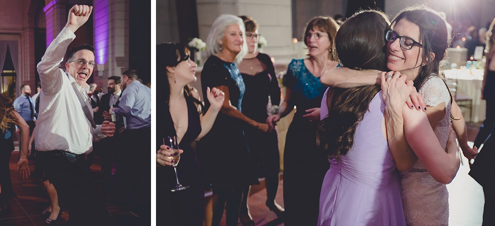 guests dance at ballroom wedding reception venue, the Admiral Room, in Buffalo, NY