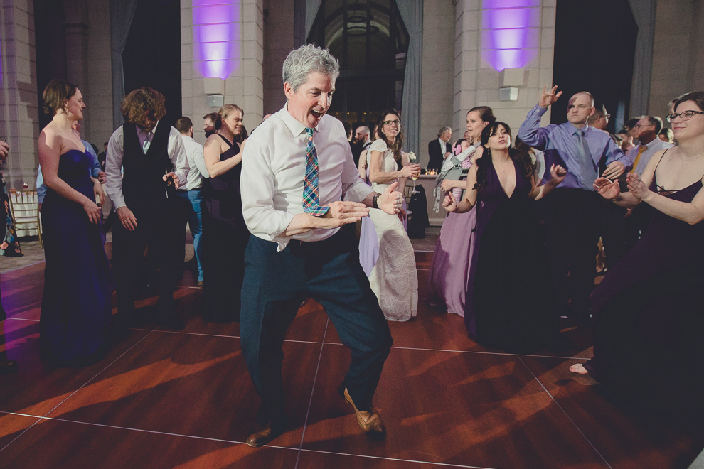 guests dance at ballroom wedding reception venue, the Admiral Room, in Buffalo, NY