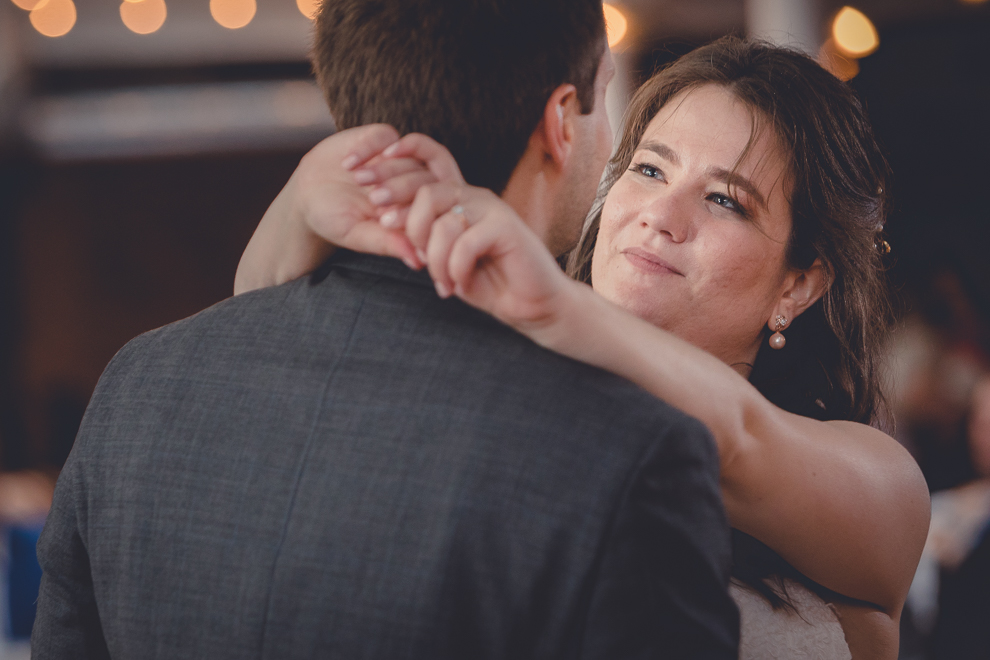 bride and groom dance during wedding reception in Hotel Lafayette in Buffalo, NY