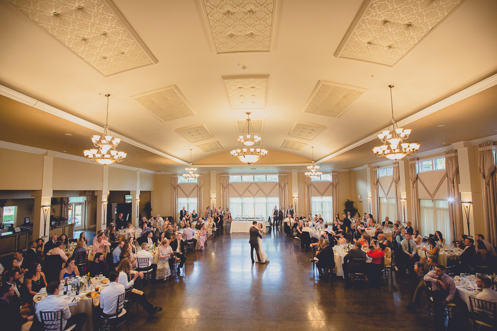 bride and groom dance during reception at avanti mansion wedding in Buffalo, NY