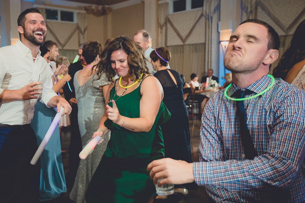 guest dance in ballroom at Avanti Mansion wedding in Buffalo, NY