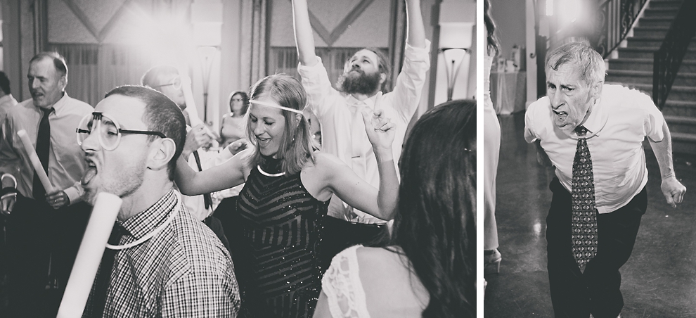 guest dance in ballroom at Avanti Mansion wedding in Buffalo, NY