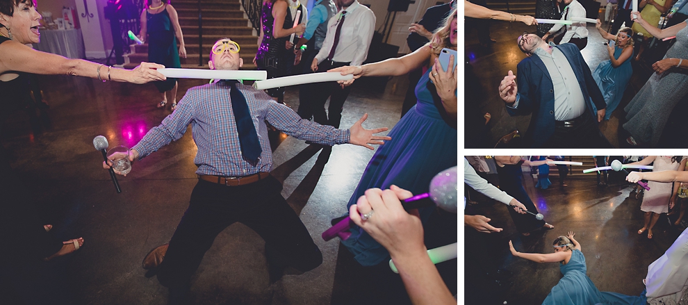 guest dance in ballroom at Avanti Mansion wedding in Buffalo, NY