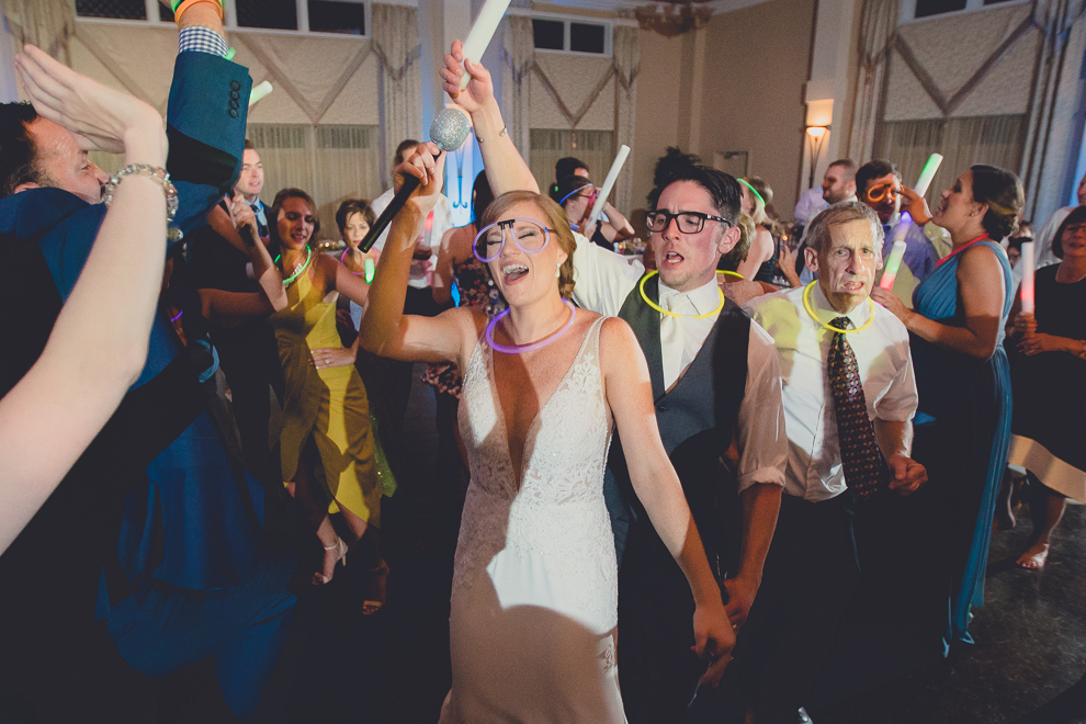 bride and groom dance during reception at avanti mansion wedding in Buffalo, NY