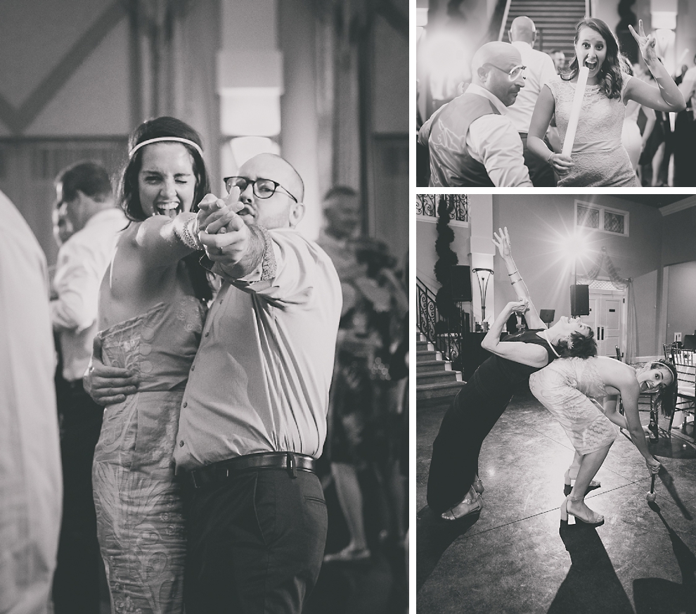 guest dance in ballroom at Avanti Mansion wedding in Buffalo, NY