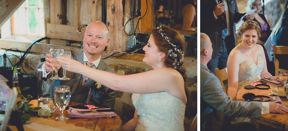 speech at wedding reception in barn at a Hayloft in the Grove in East Aurora, near Buffalo, NY
