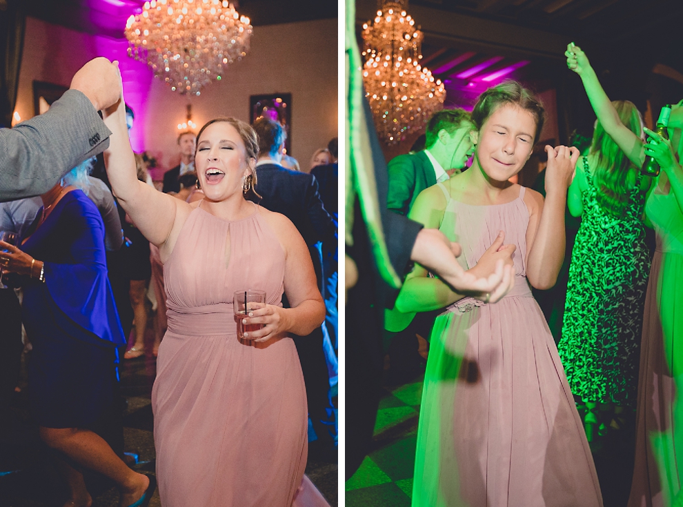 guests dance in Terrace Room at the Statler City wedding reception venue in Buffalo, NY