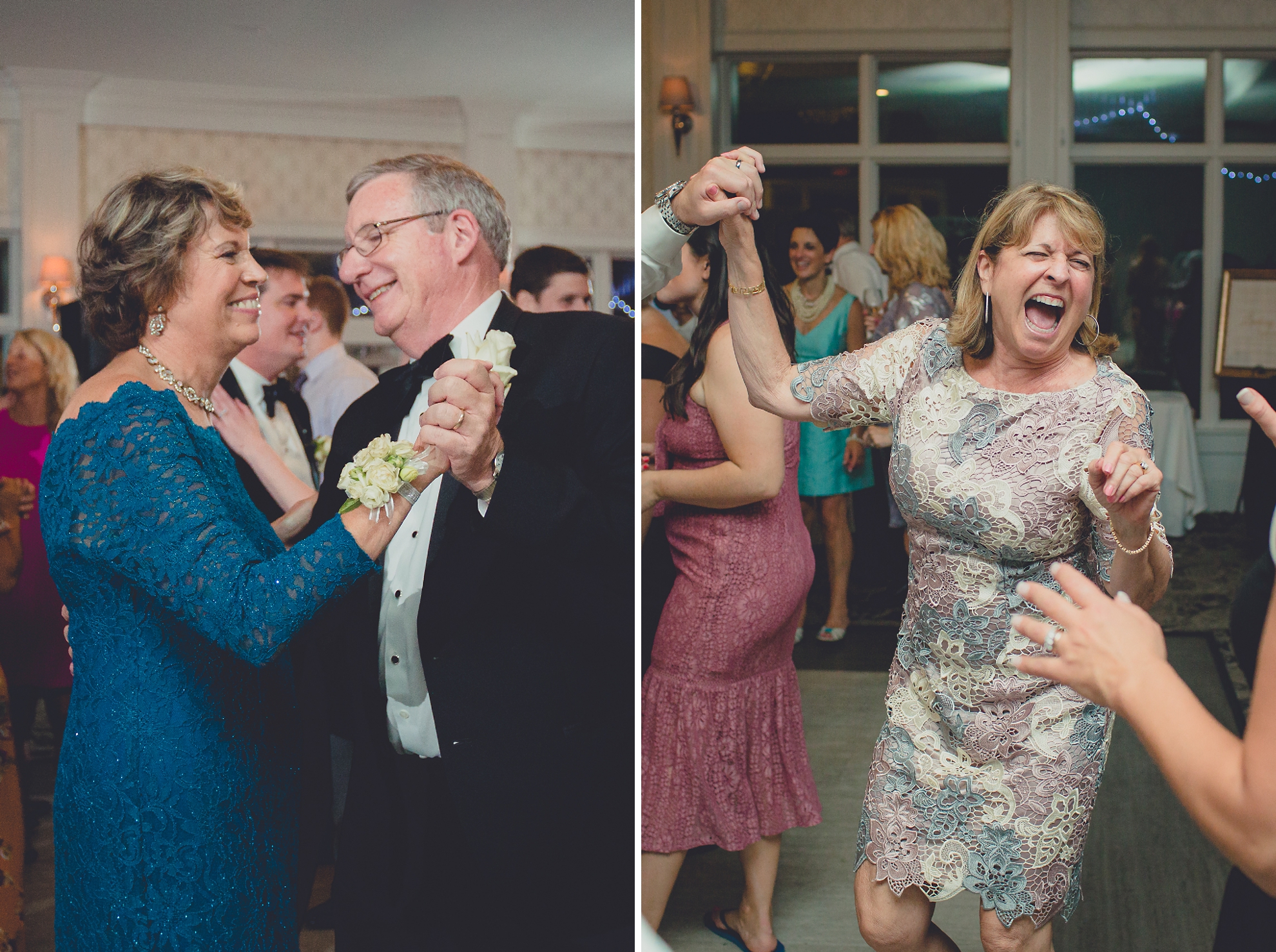 guests dance at wedding reception at Niagara Falls Country Club in Lewiston, NY