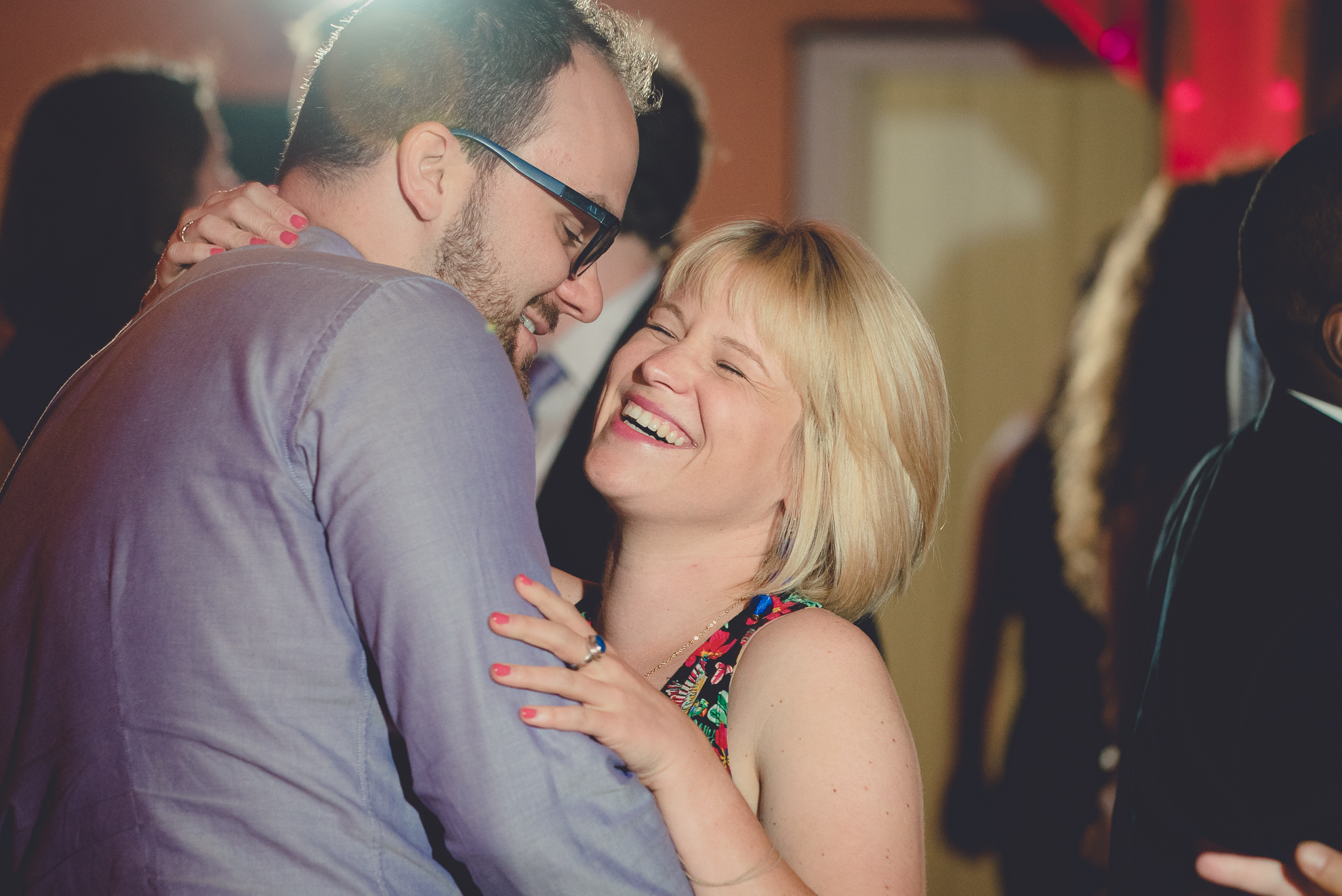 guests dance during outdoor wedding reception at Spring Lake Winery venue near Buffalo in WNY