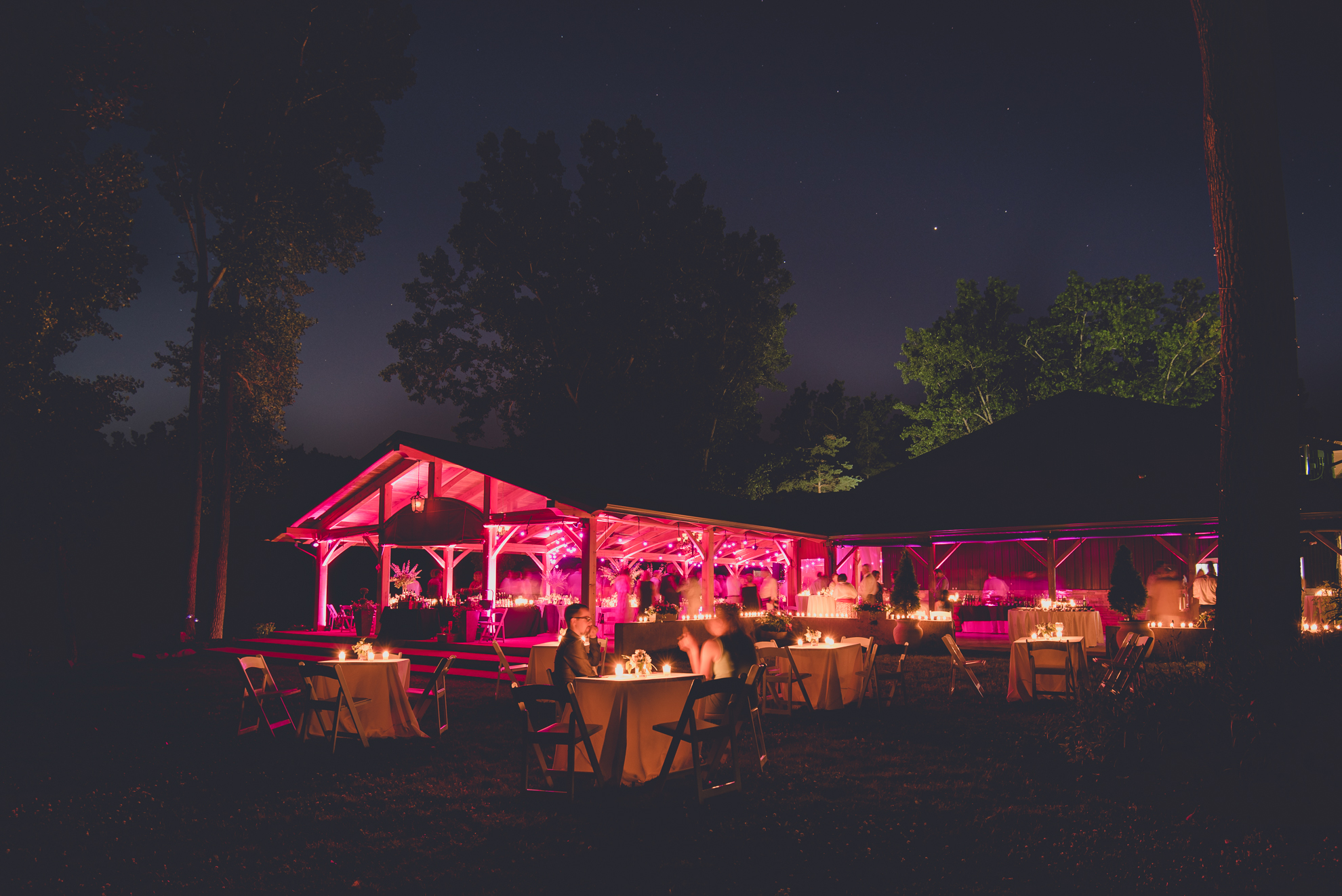 guests mingle during outdoor wedding reception at Spring Lake Winery venue near Buffalo in WNY