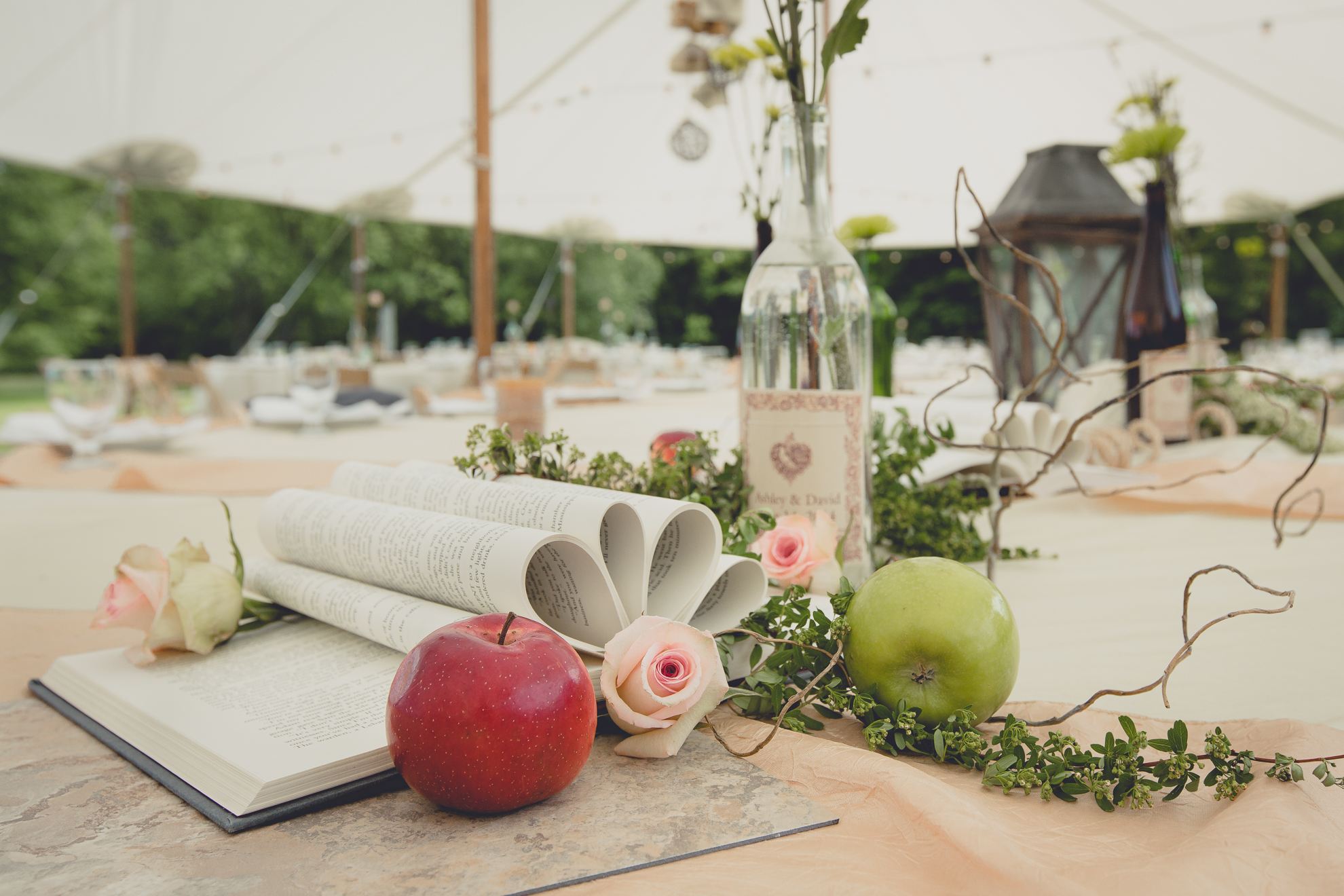 decoration inspiration at reception at small wedding at Knox Farm near Buffalo, NY
