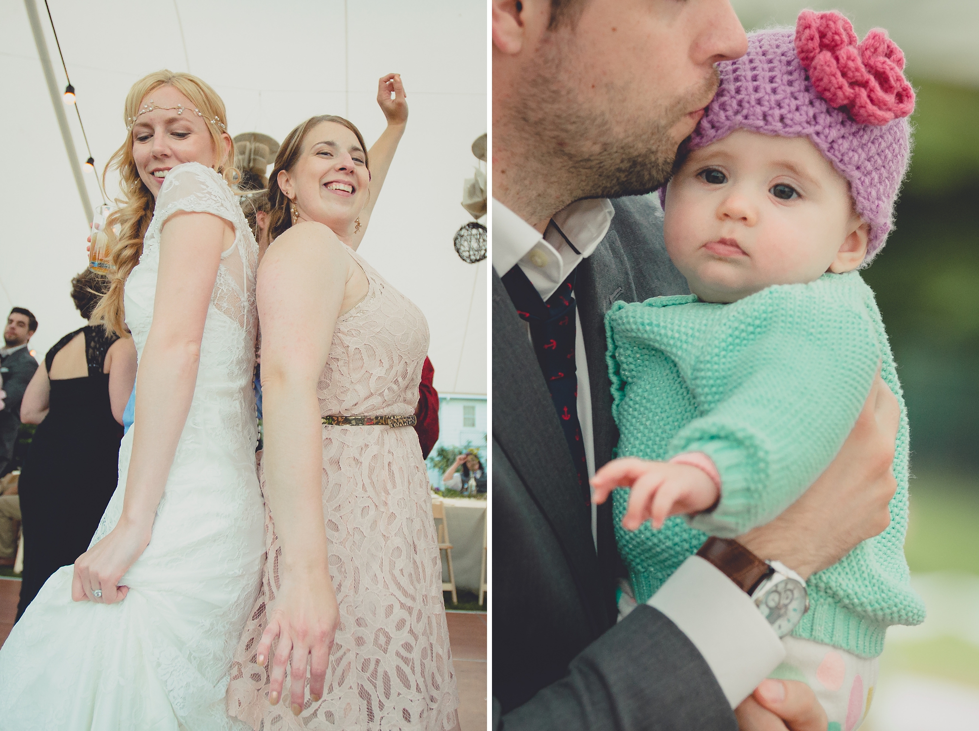 guests dance during tented reception at small wedding venue Knox Farm near Buffalo, NY