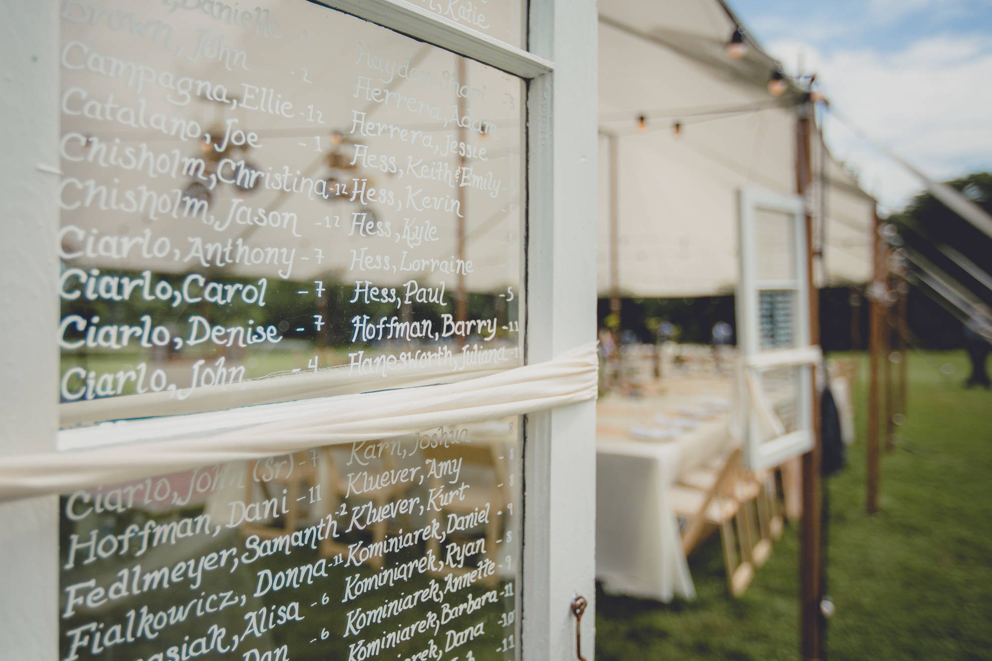 decoration inspiration at reception at small wedding at Knox Farm near Buffalo, NY