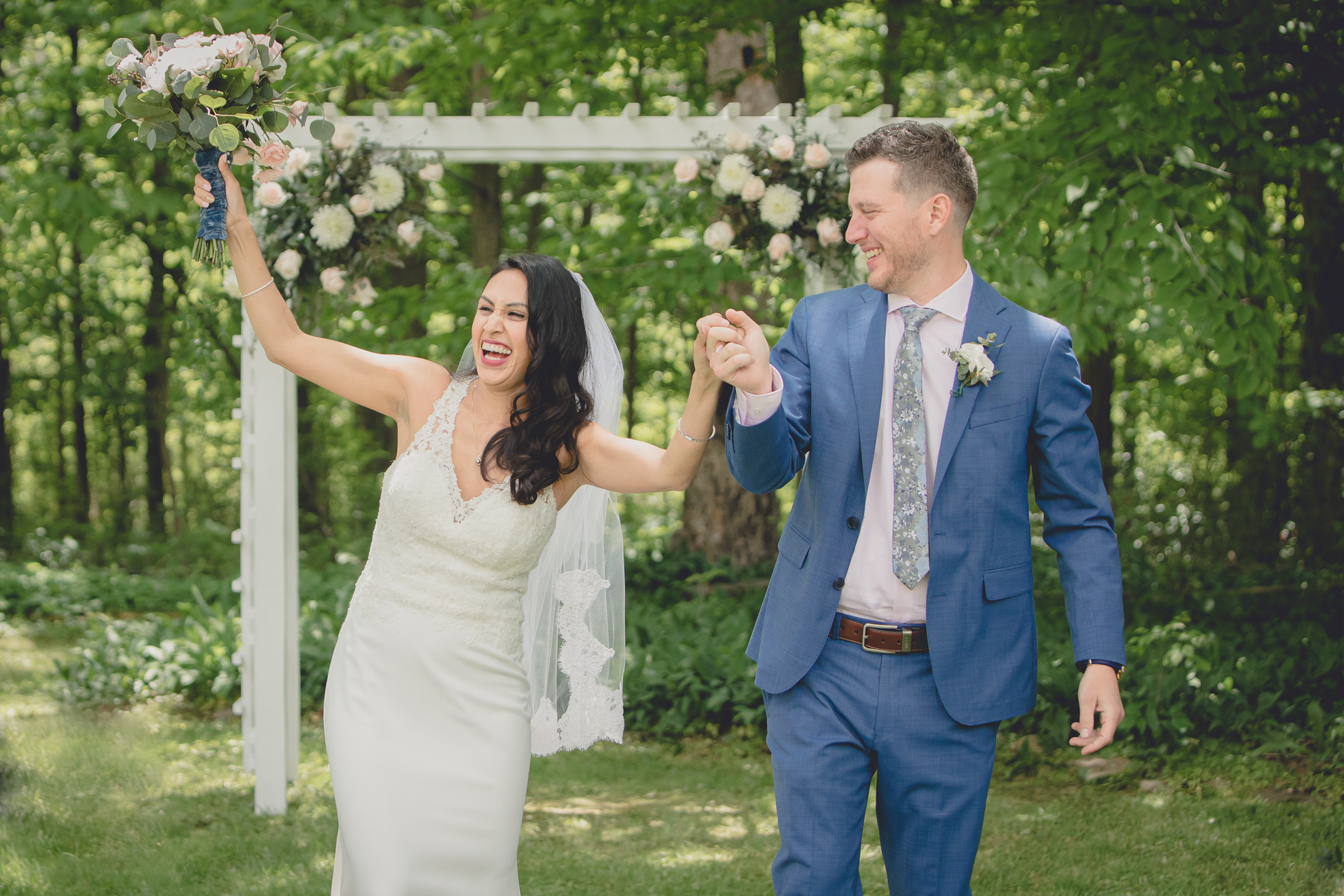 Small Backyard Micro Wedding in Buffalo