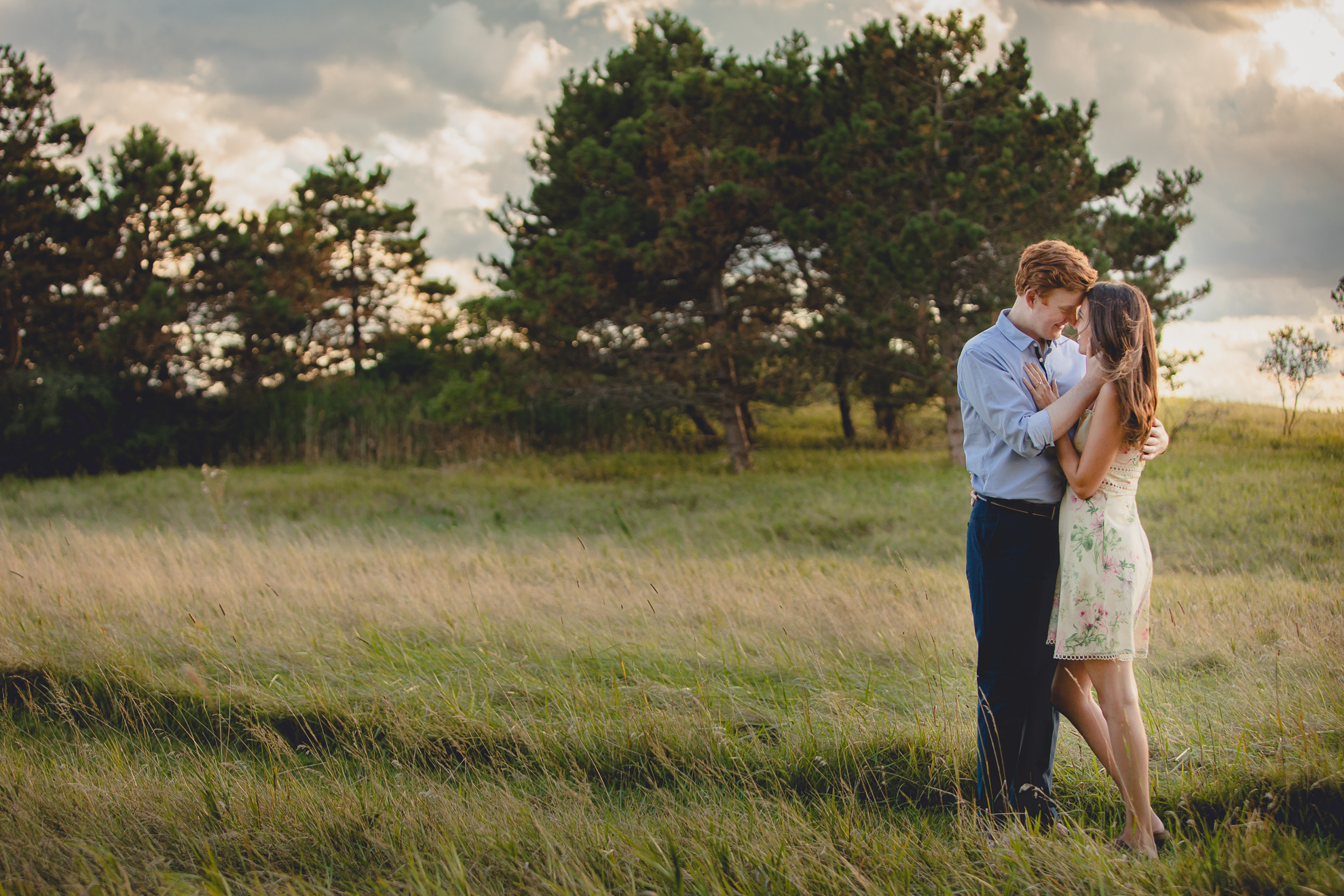 Courtney Woods and John Stevens wedding engagement portrait photography at Tifft Nature Preserve in Buffalo, NY