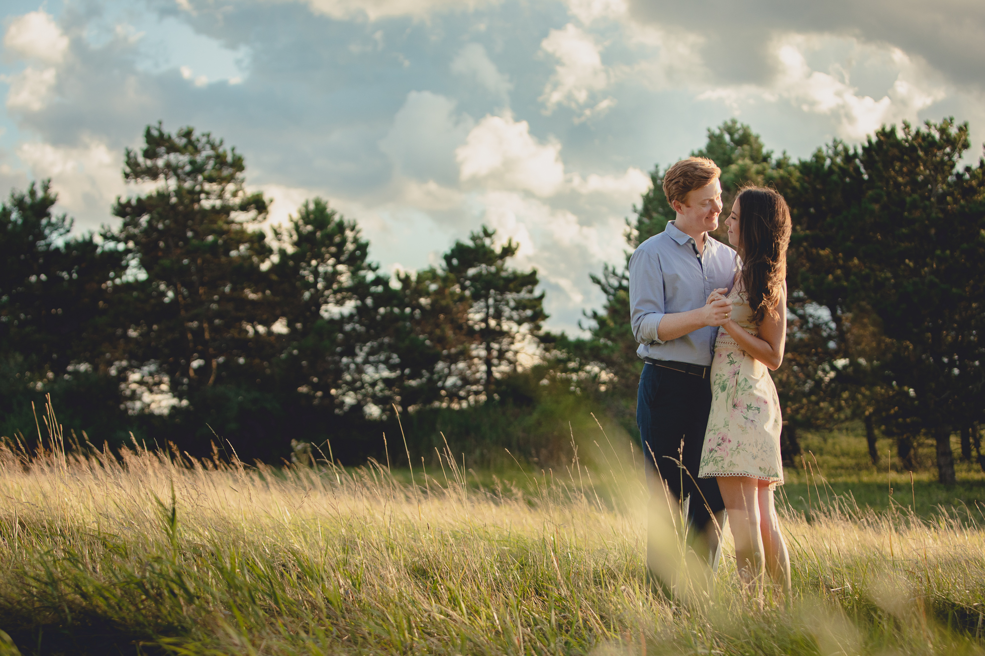 Courtney Woods and John Stevens wedding engagement portrait photography at Tifft Nature Preserve in Buffalo, NY