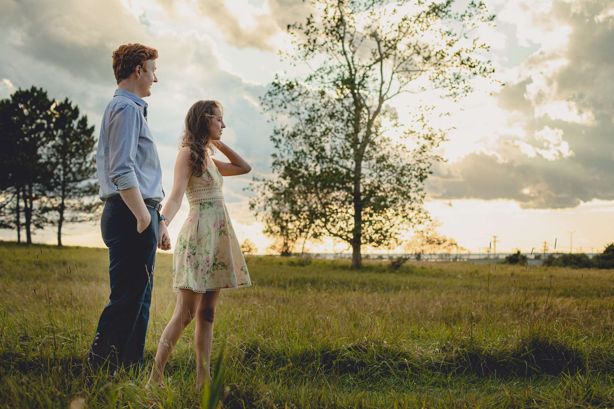 Courtney Woods and John Stevens wedding engagement portrait photography at Tifft Nature Preserve in Buffalo, NY