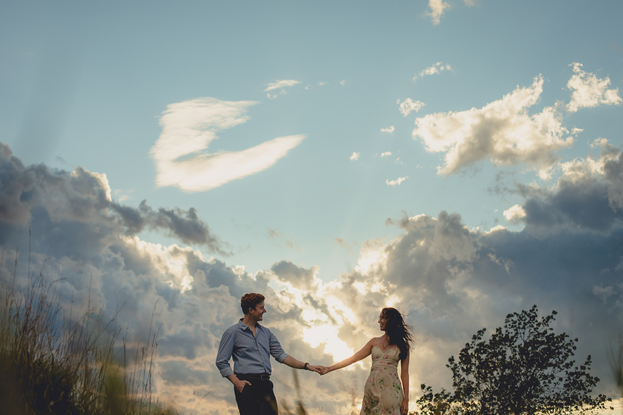 Courtney Woods and John Stevens wedding engagement portrait photography at Tifft Nature Preserve in Buffalo, NY