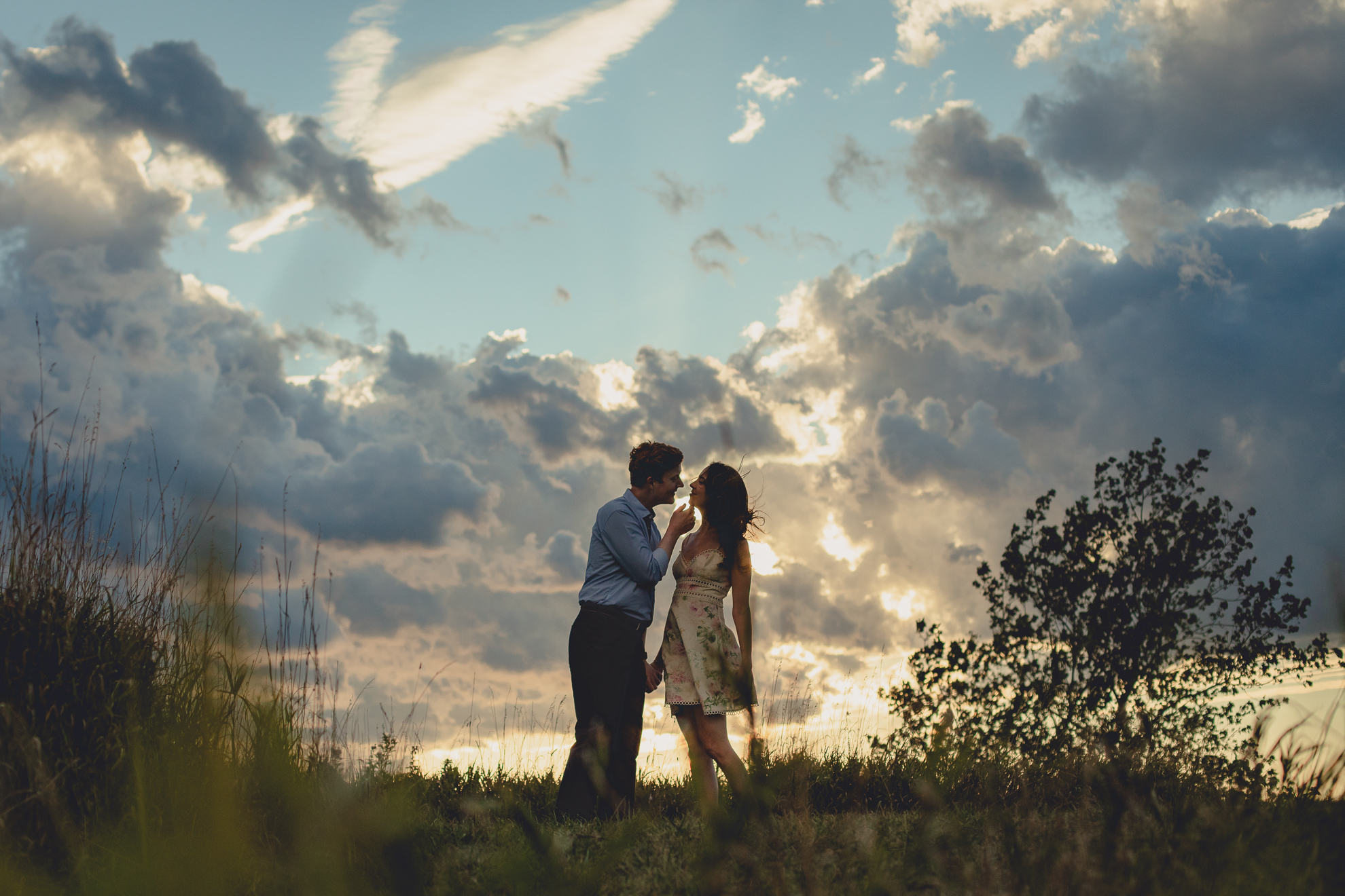 Courtney Woods and John Stevens wedding engagement portrait photography at Tifft Nature Preserve in Buffalo, NY