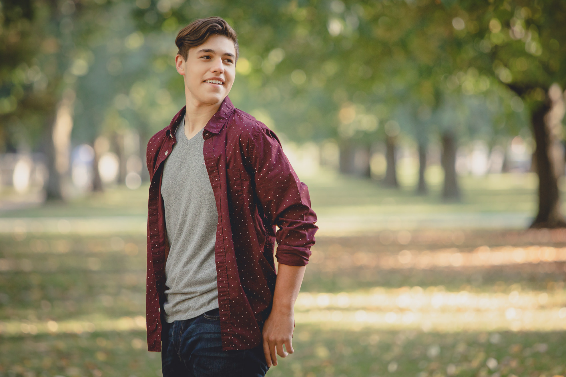 high school senior portrait photography on Lincoln Parkway in Buffalo, NY