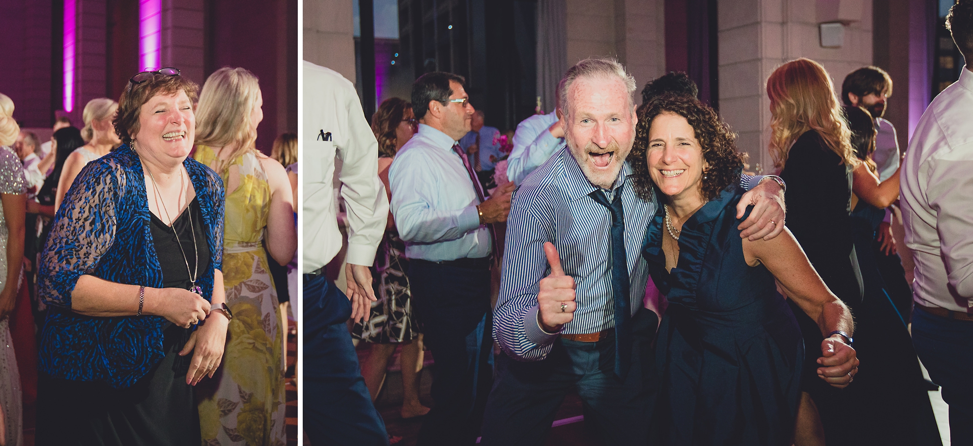 Guests dance in the Admiral Room Ballroom wedding reception venue in downtown Buffalo, NY