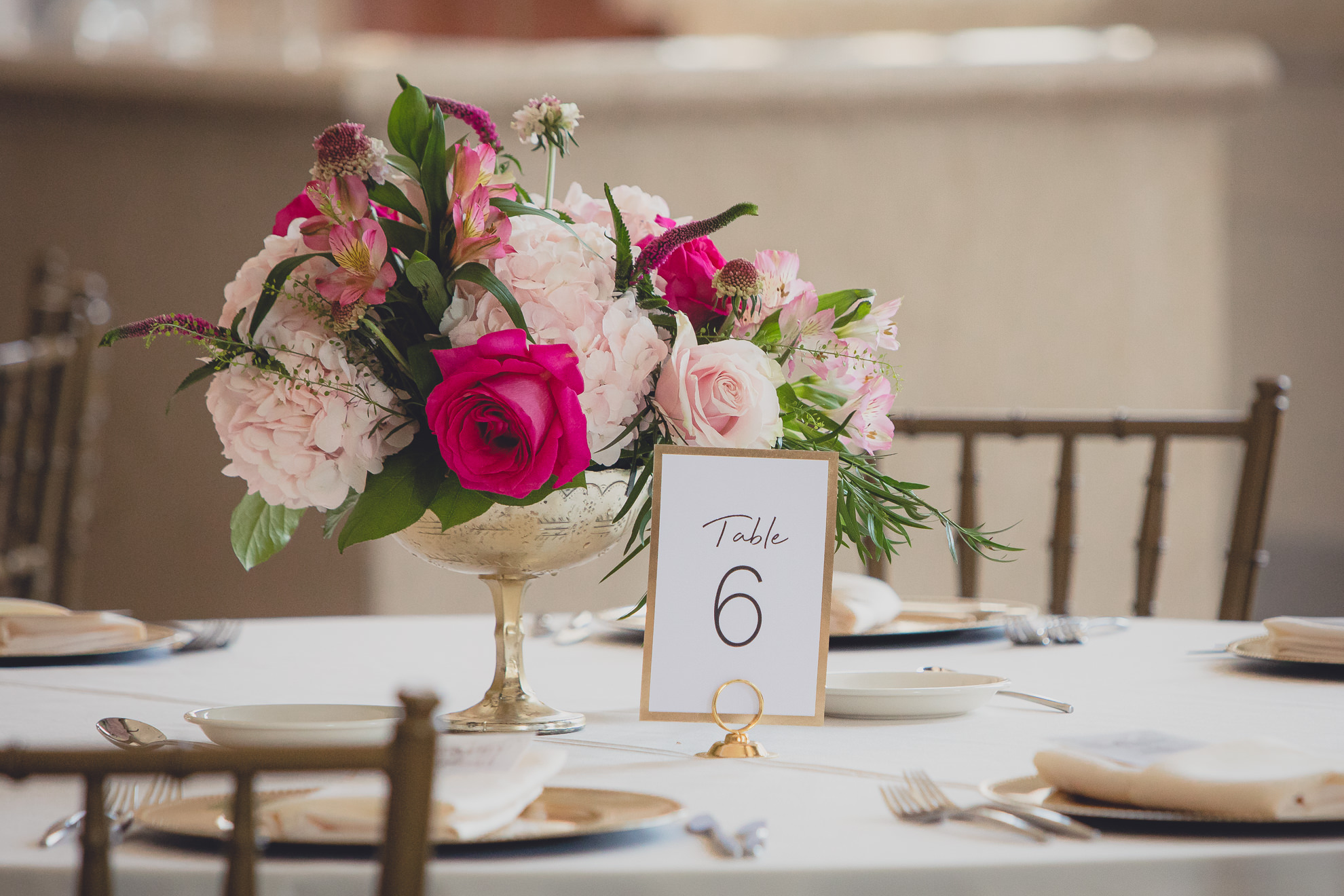 wedding decor at Admiral Room Ballroom wedding reception venue in downtown Buffalo, NY