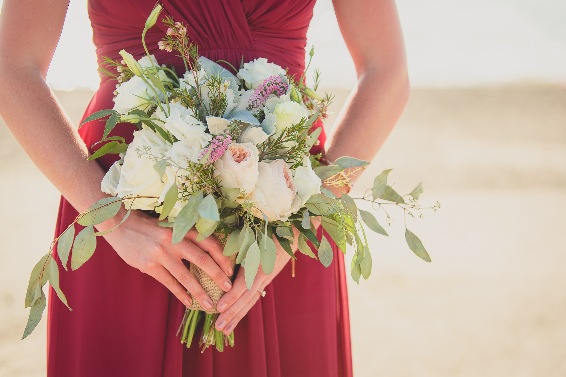 flower bouquet at wedding at Outer Harbor in Buffalo, NY