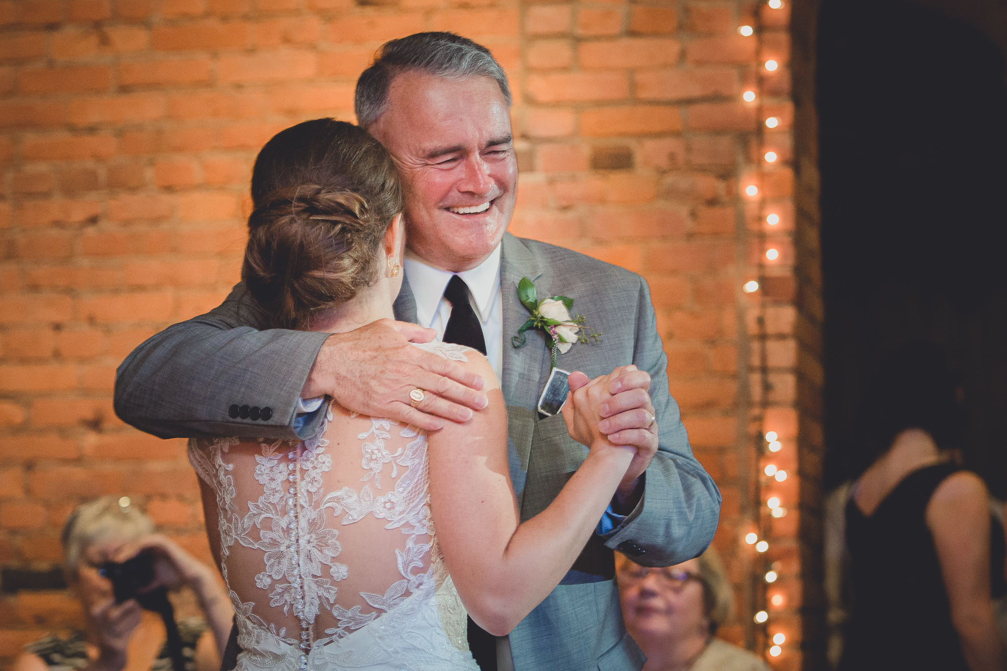 bride and dad dance at wedding reception venue Pearl at the Webb in Buffalo, NY