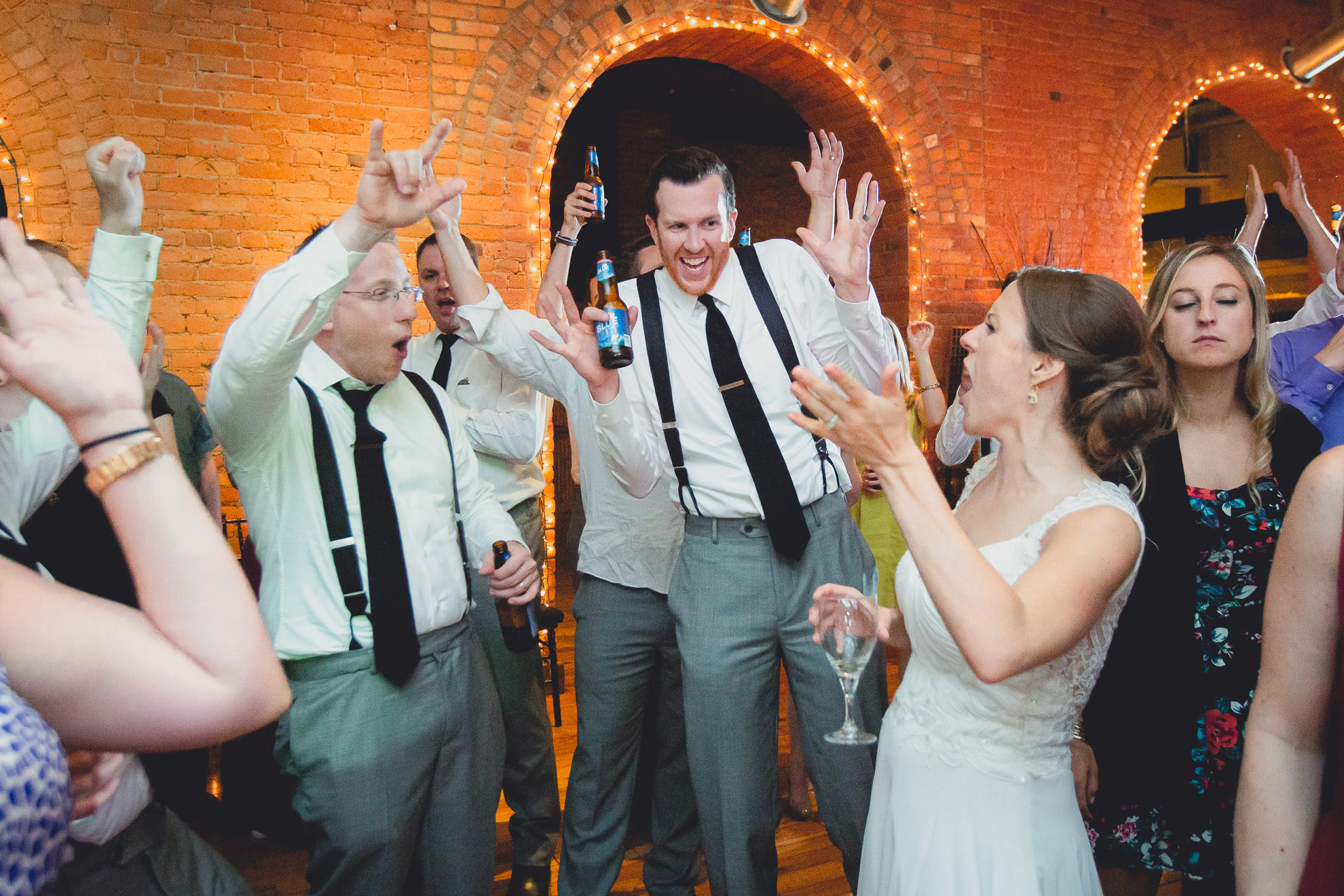 guests dance at wedding reception venue Pearl at the Webb in Buffalo, NY