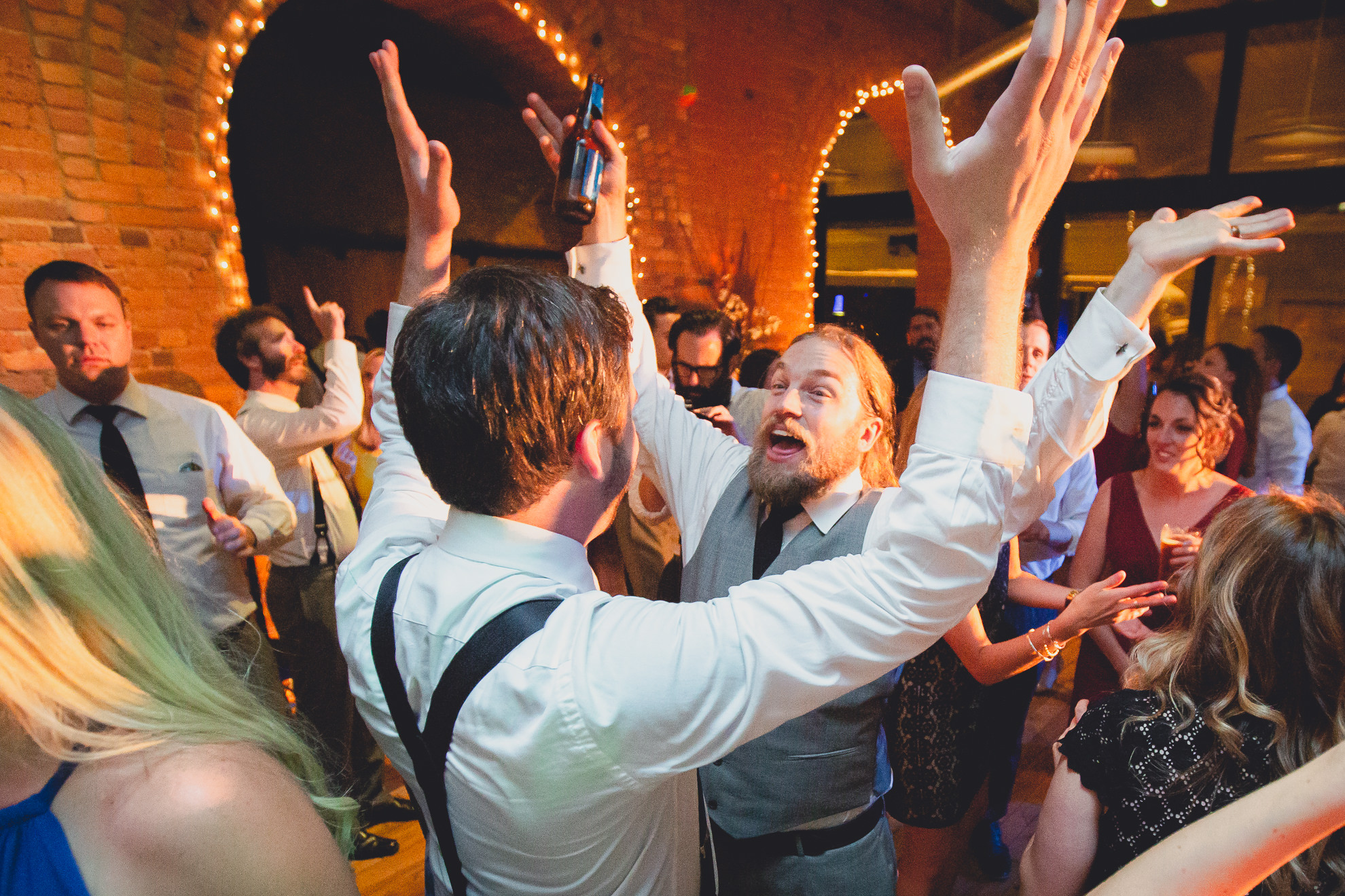 guests dance at wedding reception venue Pearl at the Webb in Buffalo, NY