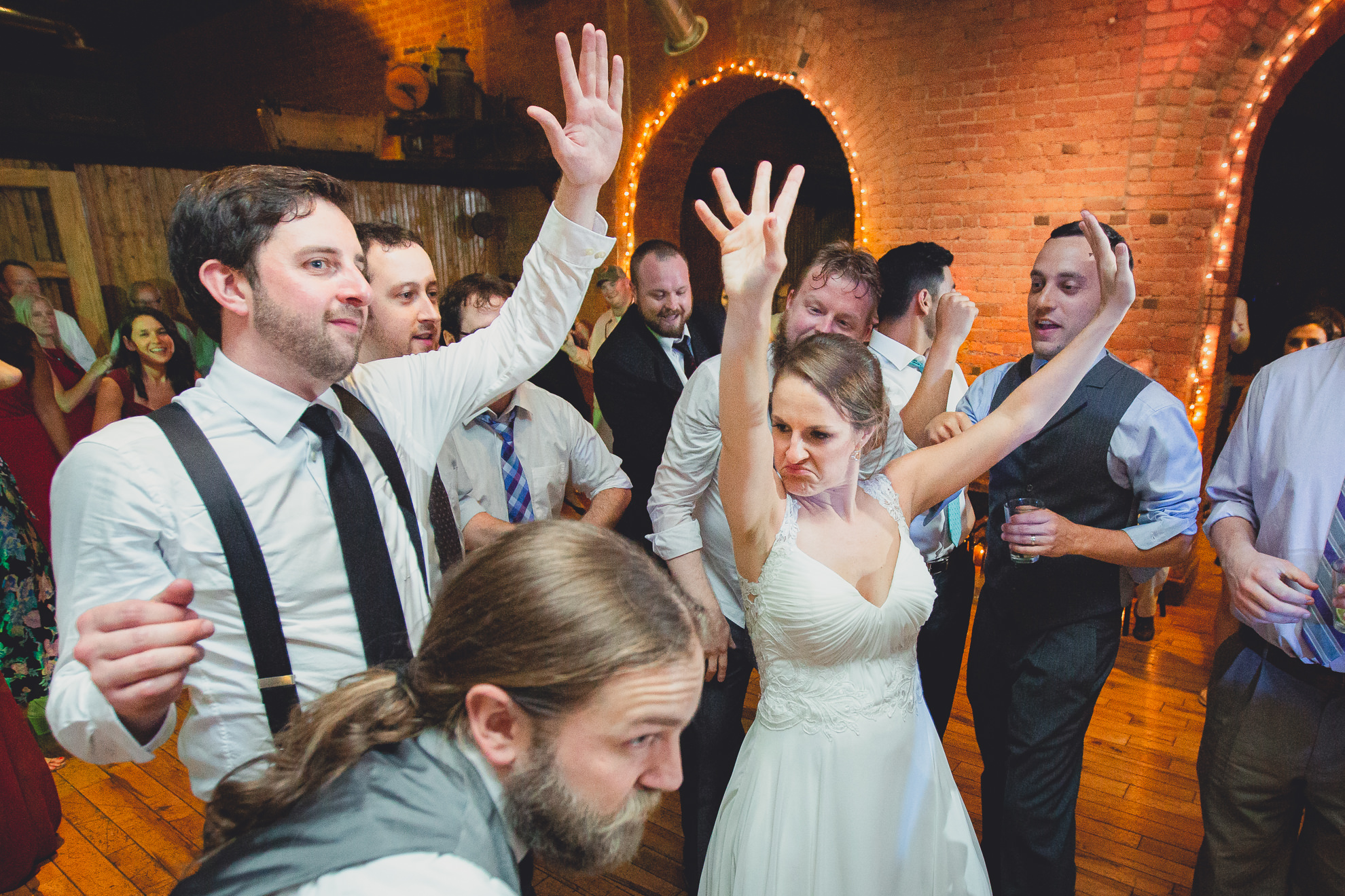 guests dance at wedding reception venue Pearl at the Webb in Buffalo, NY