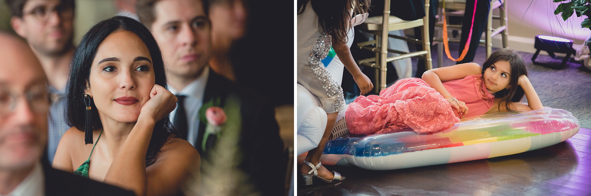 guests react to speech during wedding at Marcy Casino in Delaware Park in Buffalo, NY