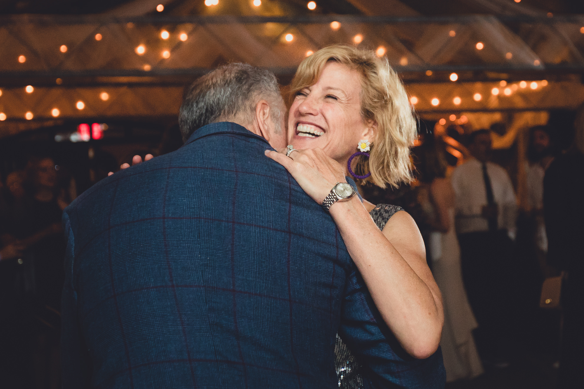guests dance during wedding at Marcy Casino in Delaware Park in Buffalo, NY