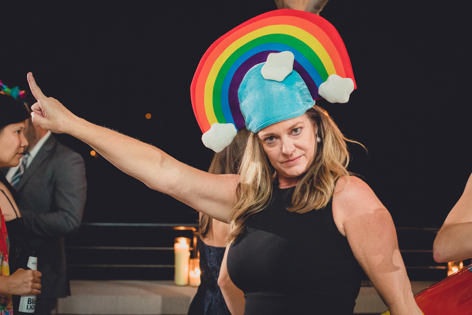 guest dances during wedding at Marcy Casino in Delaware Park in Buffalo, NY