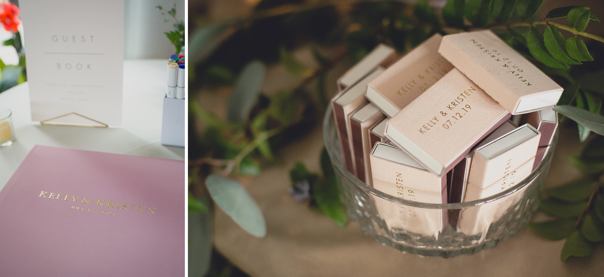 guest book and matches during wedding at Marcy Casino in Delaware Park in Buffalo, NY