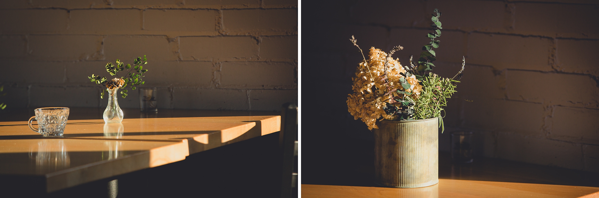 floral decor during outdoor wedding reception at the Revelry in Rochester, NY 