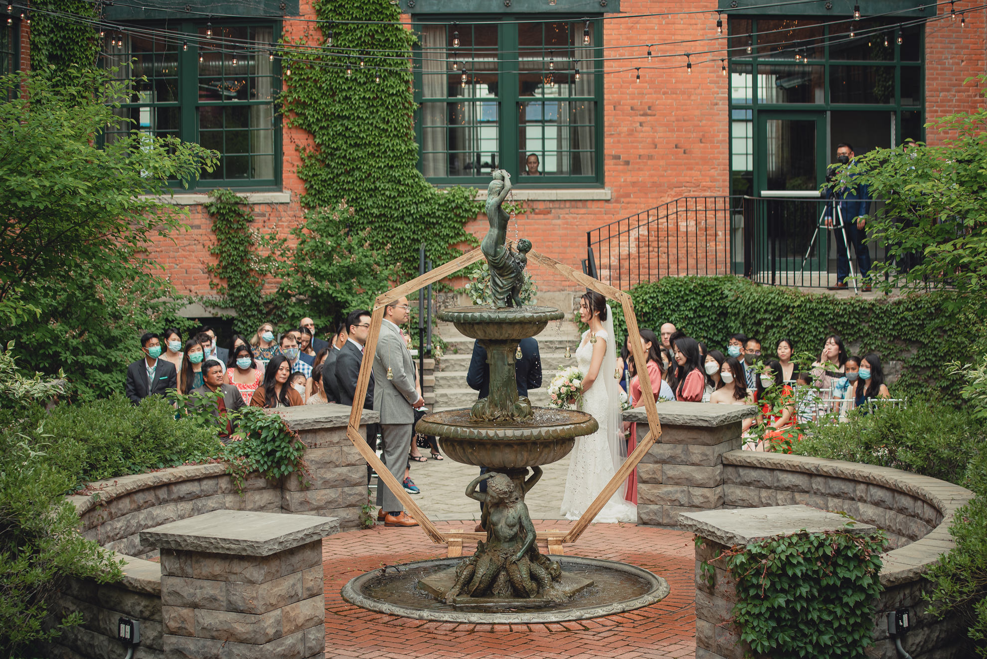 wedding ceremony at the Foundry Suites in Buffalo, NY