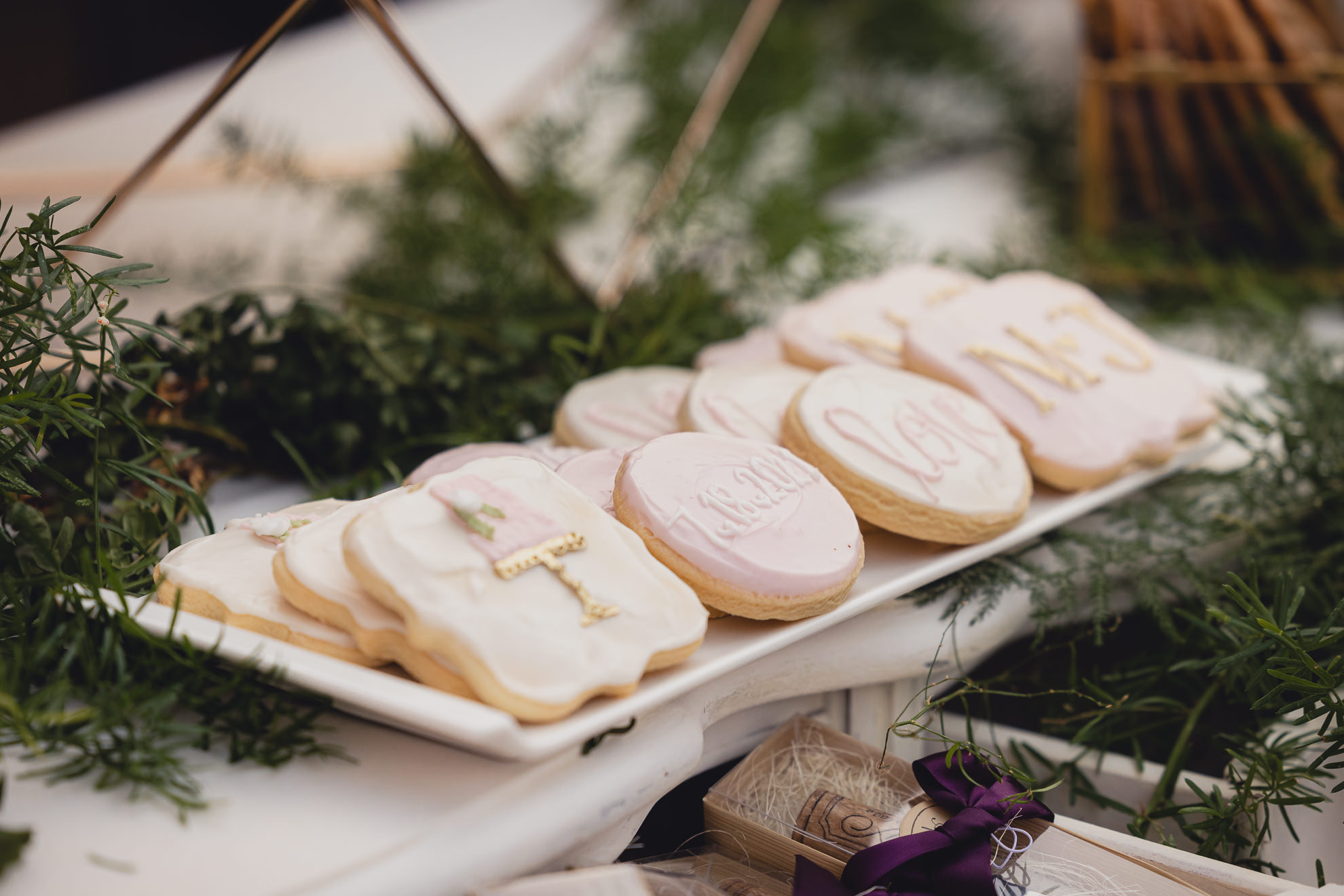 backyard tented wedding decor, desserts and rentals in Buffalo, NY
