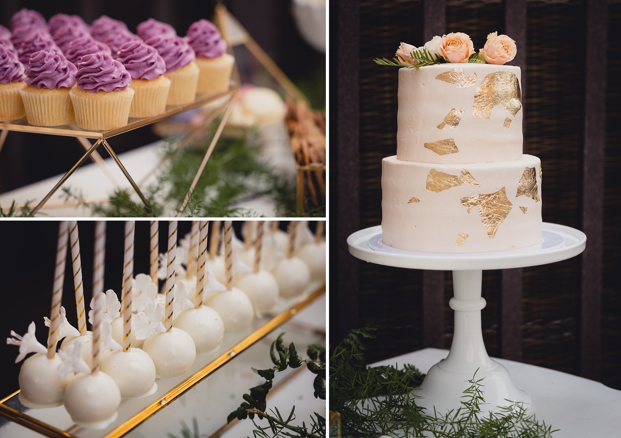 backyard tented wedding cake, desserts and rentals in Buffalo, NY